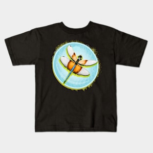 Dragonflies Insects Graphic Desing full color Kids T-Shirt